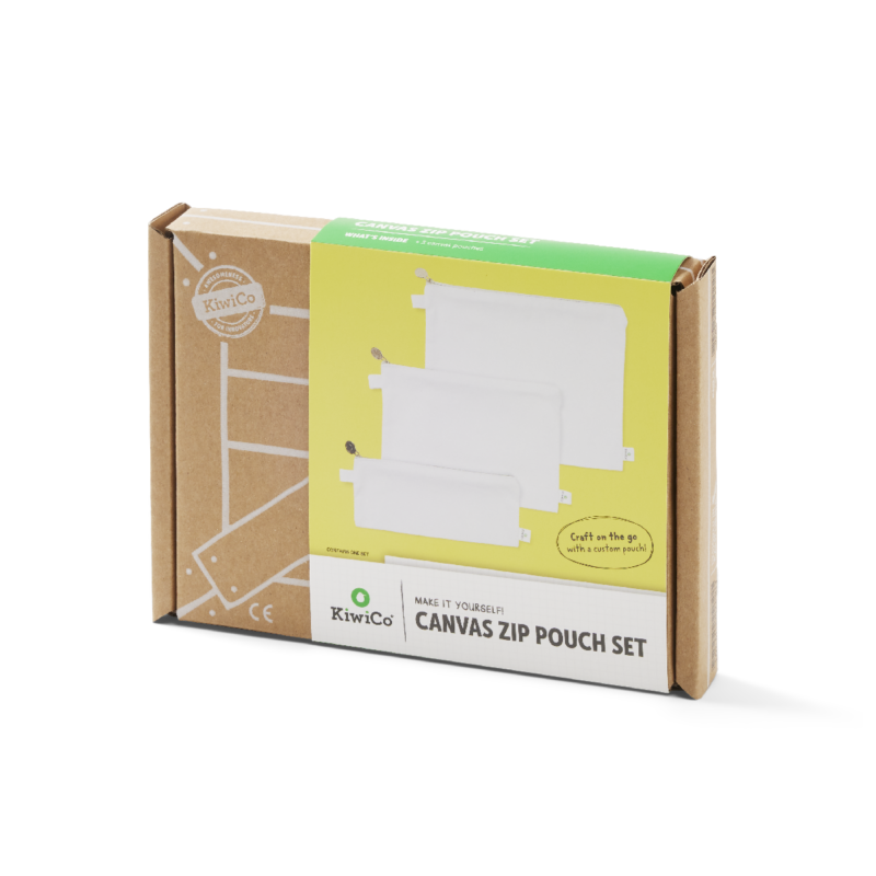 Canvas Zip Pouch Set