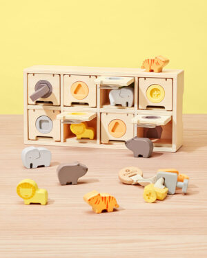 Peek-a-Zoo Puzzle Box