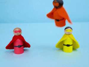 Wood Peg People