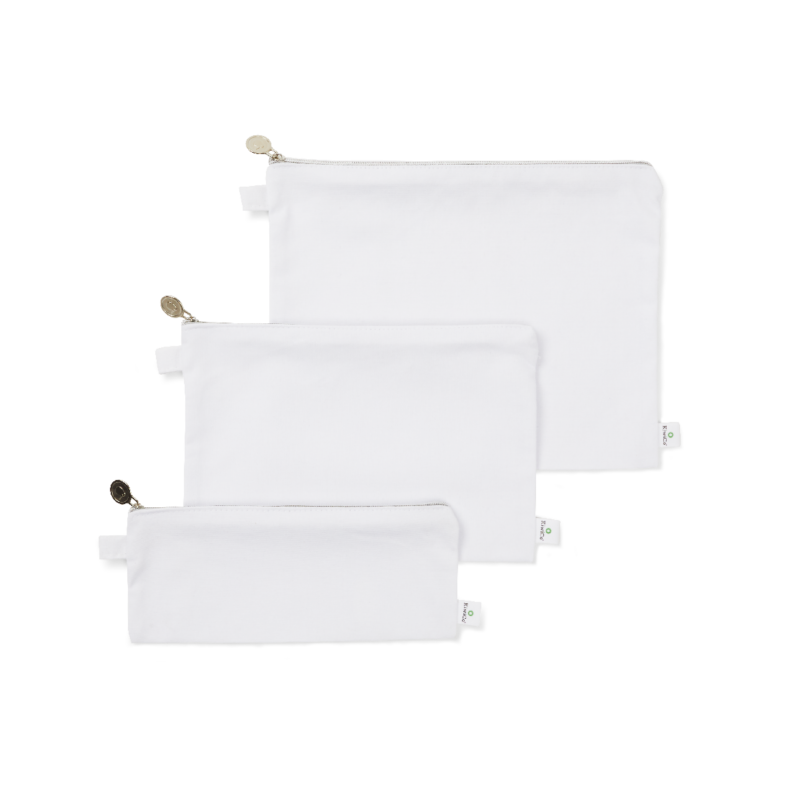 Canvas Zip Pouch Set - Image 2