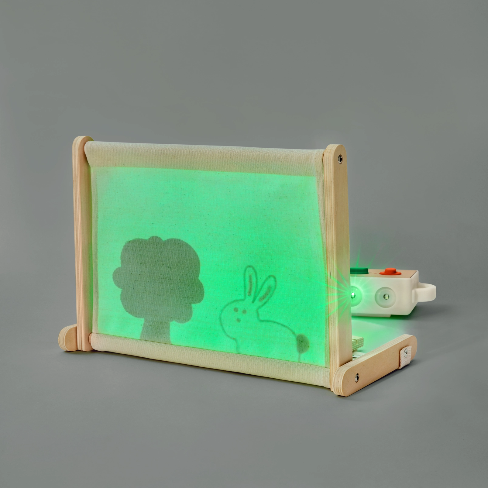 green light from projector